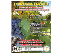 Üzüm-Sen forumu: "Üzüm Üreticilerinin Sorunları ve Gıda Egemenliği"