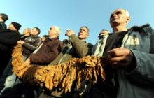 Makedonya'da çiftçiler eylemde