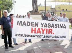 Zeytinli'de zeytin yasası protestosu