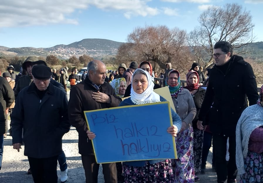 Ayvalık Halkı Karakoç Barajı'na karşı tek ses: Toprağıma Suyuma dokunma !