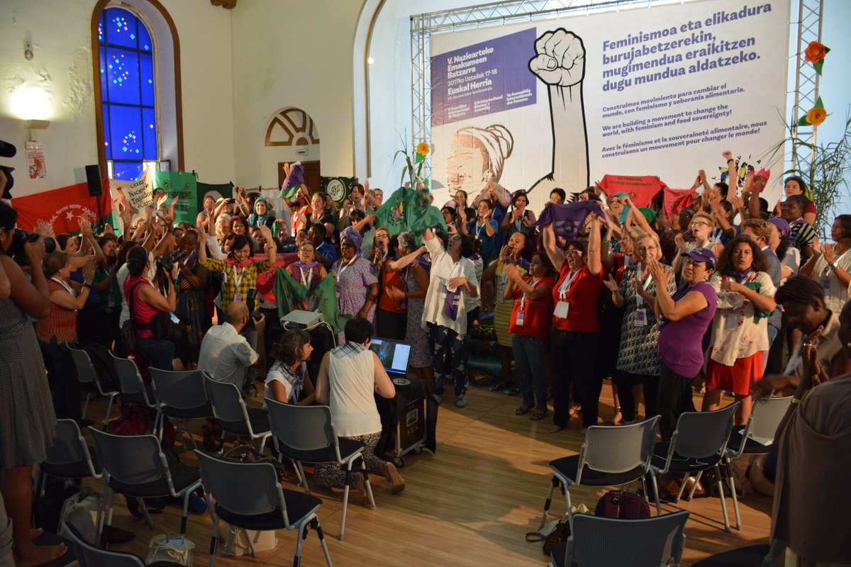Via Campesina Köylü kadınlar meclisi : Dünya gıda egemenliği ve feminizmle dönüşecek